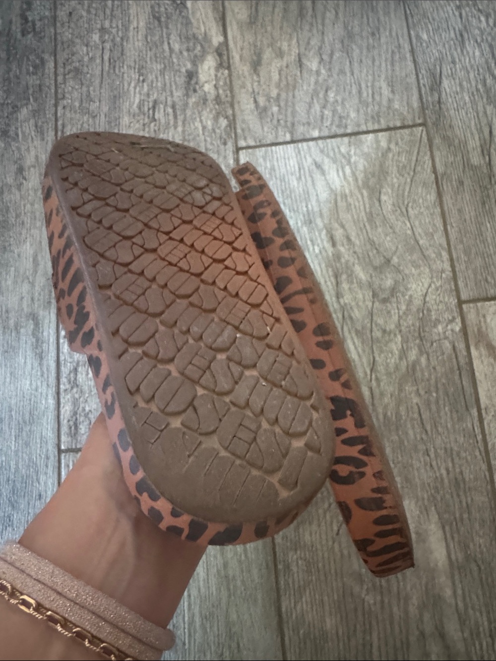 Freedom Moses Leopard Print Double-Strap Slide Sandals - Picture 3 of 3